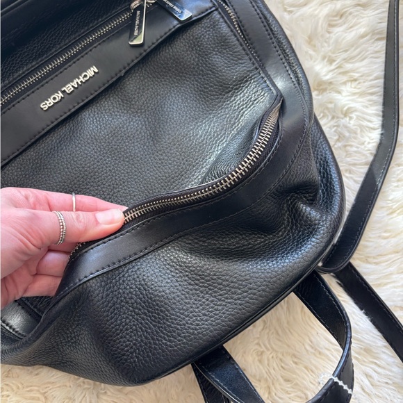 Michael Kors Black Pebbled Leather Backpack - Picture 10 of 16